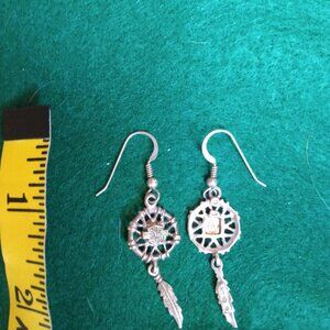 Harley Davidson dreamcatcher earrings